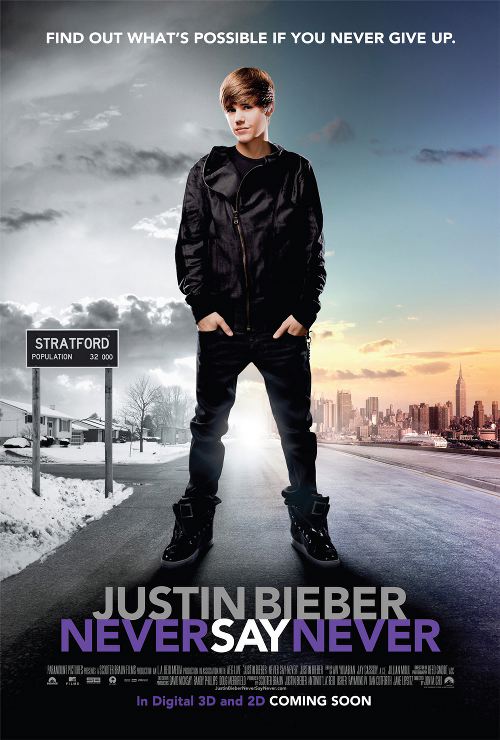 Justin Bieber Never Say Never poster