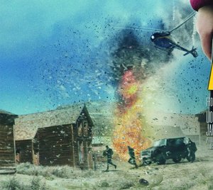 Explosions and helicopters