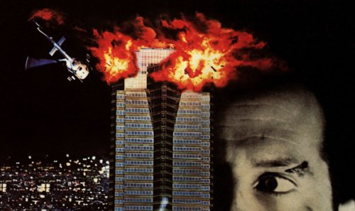 part of the Die Hard Poster with explosions