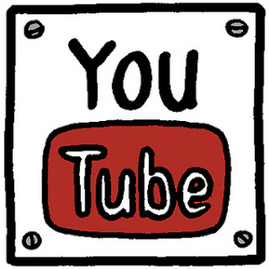 Hand drawn youtube logo