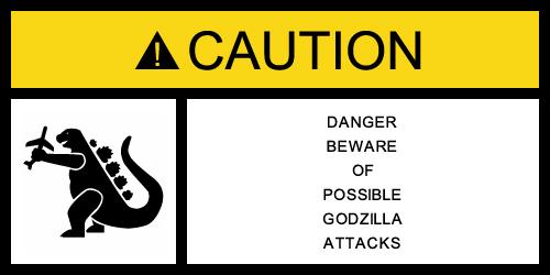 Godzilla warning