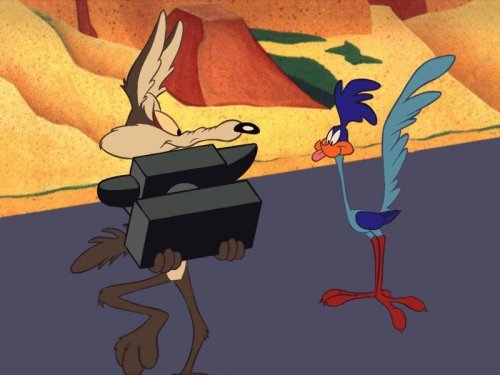 You can hear what the Road Runner is saying and you can picture what's going to happen next