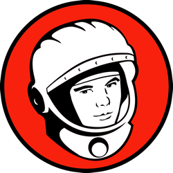 Yuri's Night logo - celebrating the anniversary of man in space
