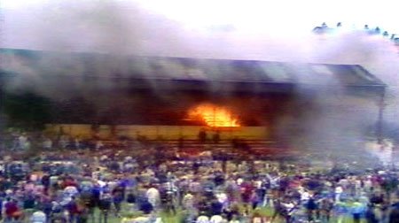Bradford football club - start of the fire