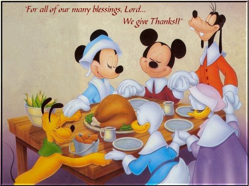 Donald Mickey Miney Pluto Thanksgiving Cannibalism