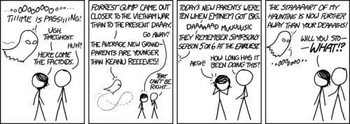 XKCD - Timeghost and getting old