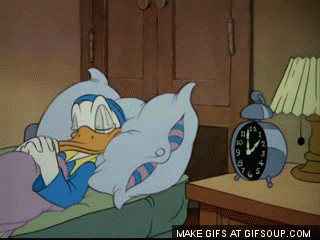 Donald Duck verses a clock