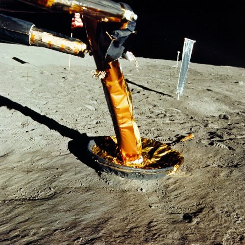 Contact probe on the moon