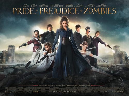 PRIDE AND PREJUDICE AND ZOMBIES quad poster