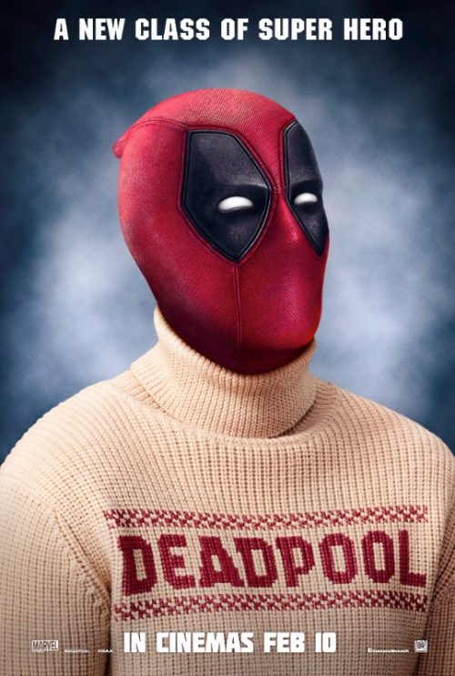 Deadpool Christmas jumper poster