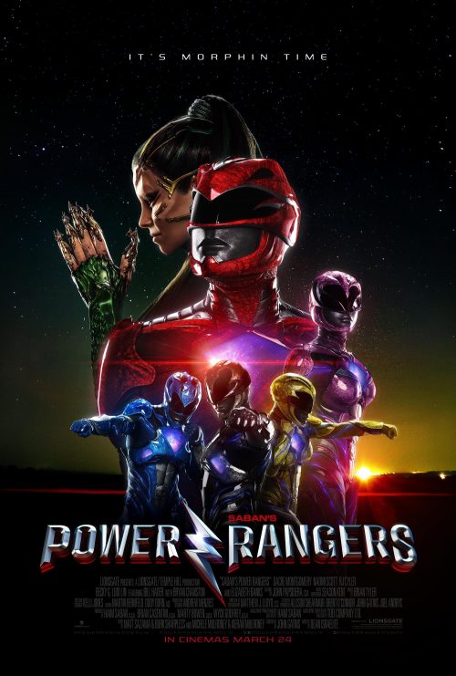 The Power Rangers and Rita poster